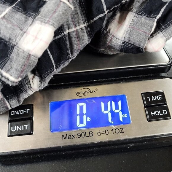 California Tailor Shirt No 2 Womens‎ XS Navy Plaid Long Sleeve Shirt Cotton $198 - Picture 11 of 12